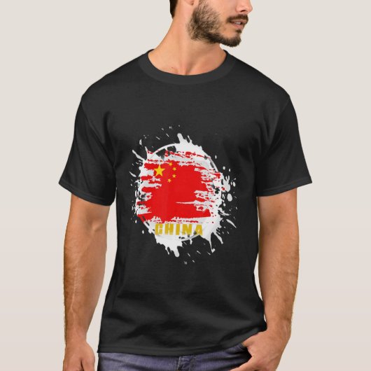 T-shirt Splash chinois (Devant)