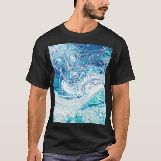 T-shirt Splash couleur : Acrylique Abstrait Arrière - plan (Devant)