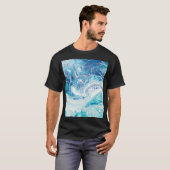 T-shirt Splash couleur : Acrylique Abstrait Arrière - plan (Devant entier)