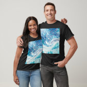 T-shirt Splash couleur : Acrylique Abstrait Arrière - plan (Unisexe)