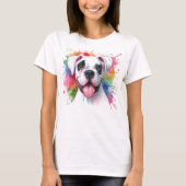 T-shirt Splash couleur chien de boîte (Devant)