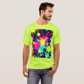 T-shirt Splash couleur vive (Devant entier)