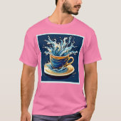 T-shirt Splash de café océanique (Devant)