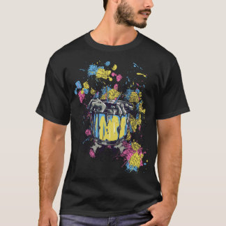 T-shirt Splash Drummer