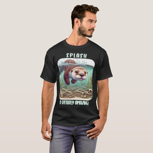 T-shirt Splash est Otterly Extraordinaire ! (Devant entier)