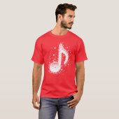 T-shirt Splash Music Notes Drop ami (Devant entier)