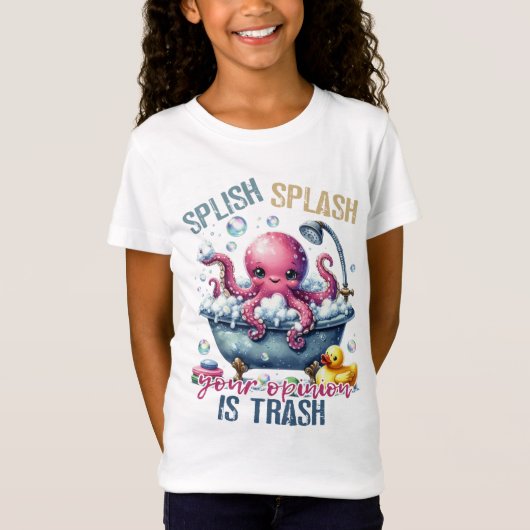 T-Shirt Splash Splash Votre Opinion Est De La Merde (Devant)