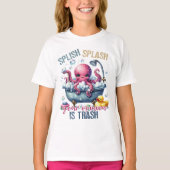 T-shirt Splash Splash Your Opinion Is Trash (Devant)