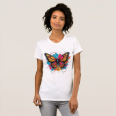 T-shirt splashing butterfly (Devant entier)