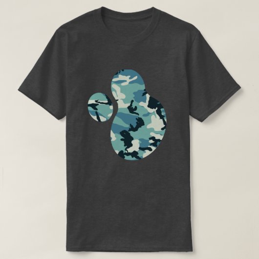 T-shirt Splat de peinture Motif d'hiver Camo v2 (Design devant)