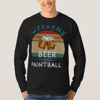 T-shirt Splatter et Sip ! Week-ends avec Bière et Paintbal