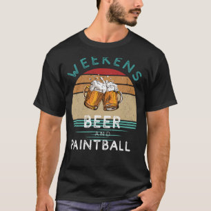 T-shirt Splatter et Sip ! Week-ends avec Bière et Paintbal