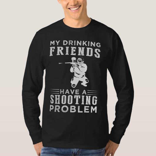T-shirt Splatter & Spirits : Mes Amis de Boisson et leurs (Devant)