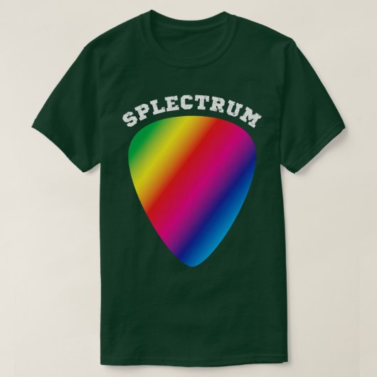 T-shirt Splectrum arc-en-ciel couleur plectrum spectre (Design devant)