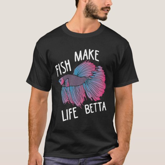 T-shirt Splendens Fish Make Life Betta (Devant)
