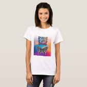 T-shirt Splendeur de vie avec papillon (Devant entier)