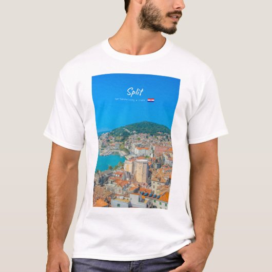 T-shirt Split, Croatie - Ville côtière (Devant)