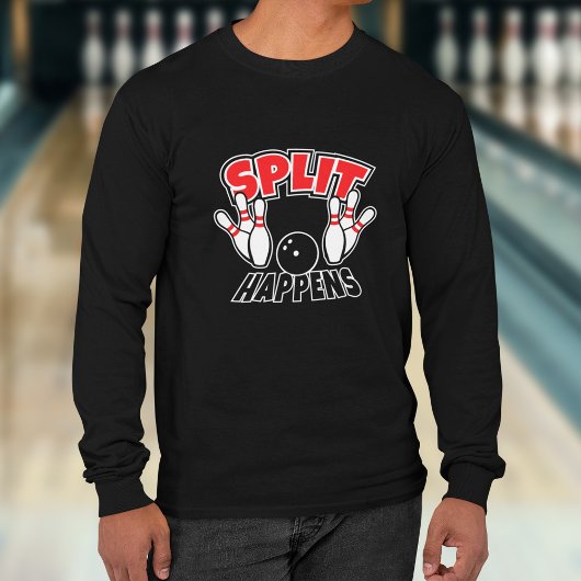 T-shirt Split Happens Bowling