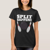 T-shirt Split Happens Bowling Split Happings (Devant)