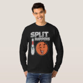T-shirt Split Happy Fun Bowling Ball (Devant entier)