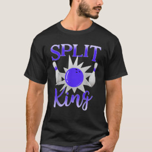 T-shirt Split Happy Split King Funny Bowling Design pour