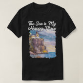 T-shirt Split Rock Lighthouse Phare Peinture Summ (Design devant)