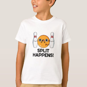T-shirt Split Se Produit Drôle Bowling Pun