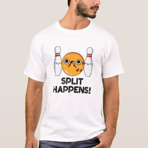 T-shirt Split Se Produit Drôle Bowling Pun