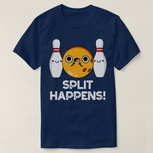 T-shirt Split Se Produit Drôle Bowling Pun (Design devant)