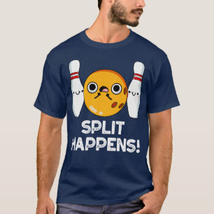 T-shirt Split Se Produit Drôle Bowling Pun