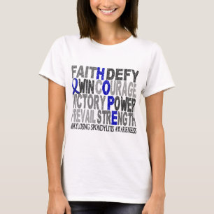 T-shirt Spondylarthrite ankylosante de collage de mot