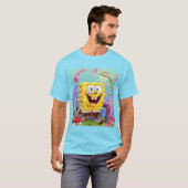 T-shirt Spongbob Cyan (Devant entier)