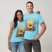 T-shirt Spongbob Cyan (Unisexe)