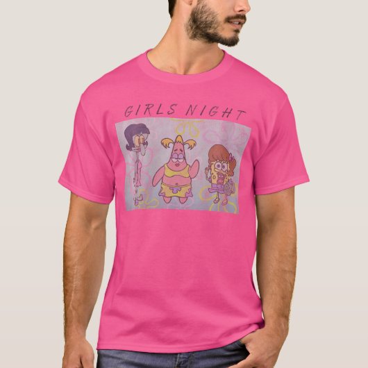 T-shirt Spongebob Squarepants Patrick Squidward Gir pour f (Devant)