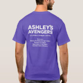 T-shirt Sponsors des vengeurs d'Ashley (Dos)