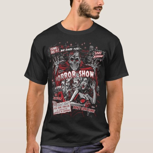 T-shirt Spook Afficher Horreur Rouge Variant Unisex T-Shir (Devant)