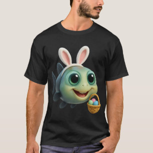 T-shirt Spookfish de Pâques à barre œil