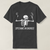 T-shirt Spooking Intensifie Lazy Halloween Costume Éffraya (Design devant)