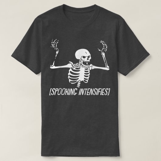 T-shirt Spooking Intensifie Lazy Halloween Costume Éffraya (Design devant)