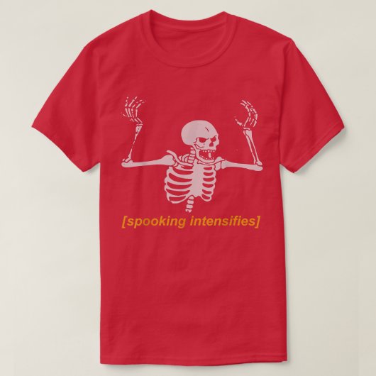 T-shirt Spooking renforce Éffrayant Effrayant Skeleton mem (Design devant)