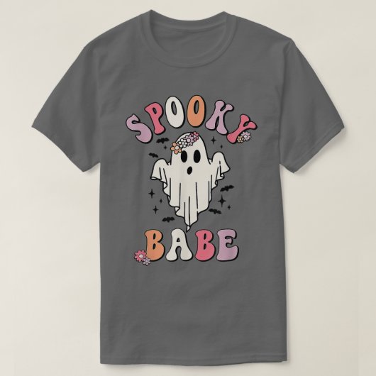 T-shirt Spooky Babe Spooky Vibes (Design devant)