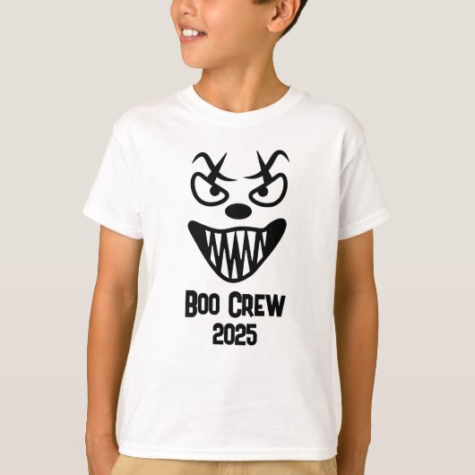 T-shirt Spooky Boo Crew Halloween 2025 party group fun (Devant)