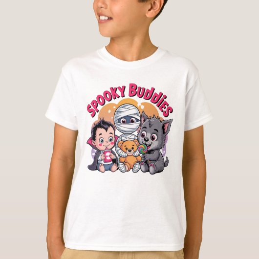 T-shirt Spooky Buddies Halloween Kids Tee" (Devant)