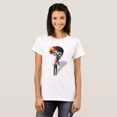 T-shirt Spooky Dia de Los Muertos Girl (Devant entier)