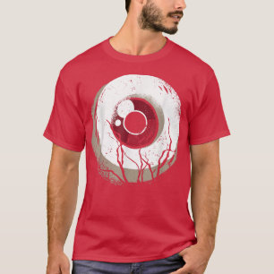 T-shirt Spooky Eyeball Lazy Halloween Costume Scary Creepy