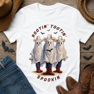 T-shirt Spooky Ghost Cowboys Halloween 