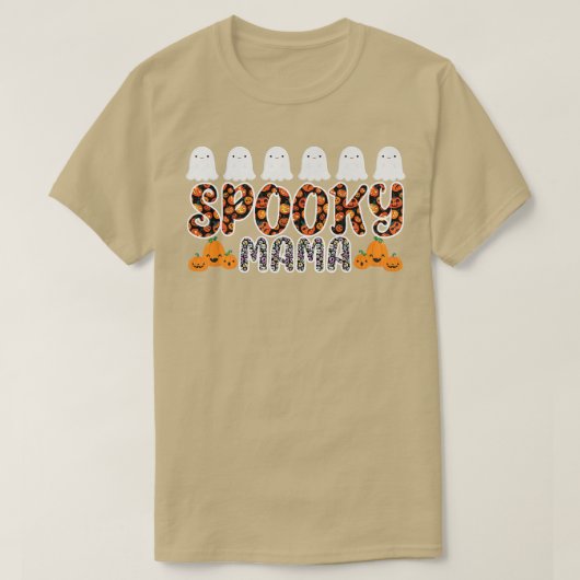 T-shirt Spooky Mama Scary Halloween Mom Spooky Premium  (Design devant)