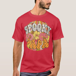 T-shirt Spooky Papa Retro Matching Family Groovy Halloween