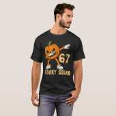 T-shirt Spooky Squad Pumpkin 67 Halloween Meme 6 7 Numbers (Devant entier)