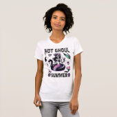 T-shirt Spooky Summer Pastel Goth Sugar Skull Mermaid (Devant entier)